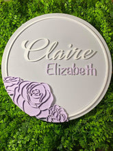 Load image into Gallery viewer, Custom floral name sign