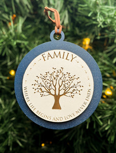 Family tree ornament