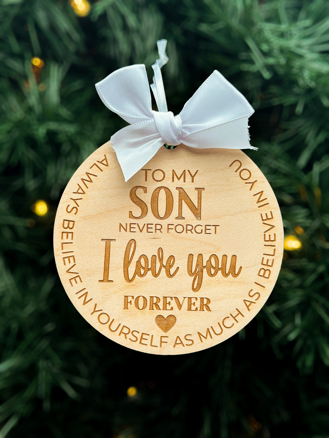 To My Son Never Forget... ornament