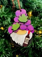 Wine Drinking Gnome ornament