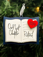 On Our Next Chapter...Retired ornament