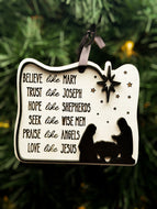 Believe Like Mary.... ornament