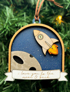 I Love You To The Moon And Back ornament