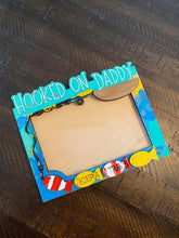 Load image into Gallery viewer, DIY kit for hooked on daddy picture frame.