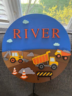 Construction name sign