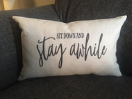 Sit down stay awhile